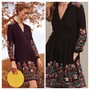 Anthropologie  | Floreat Avery Embroidered Dress Size M